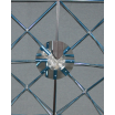 Détail du système d'accroche du stand parapluie courbe PREMIUM 2x3 