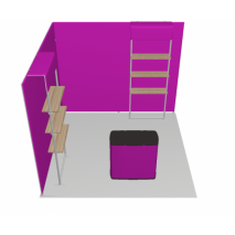 Stand tubulaire modulable 9 m2 configuration B