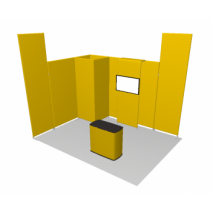 Stand tubulaire modulable 12 m2 configuration B