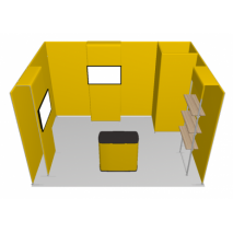 Stand tubulaire modulable 12 m² configuration C