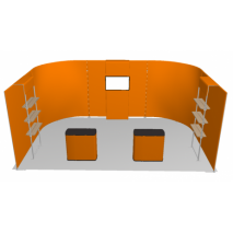 Stand tubulaire modulable 24 m2 configuration D