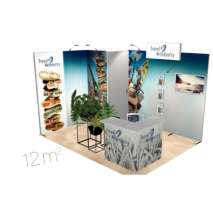 Stand 12 m2 en location 2 cotés ouverts