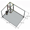 Plans du pack 12 m² cadre aluminium à monter