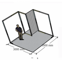 Pack 9 m2 éco cadre aluminium à monter