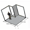 Plans du pack 9 m2 éco cadre aluminium à monter