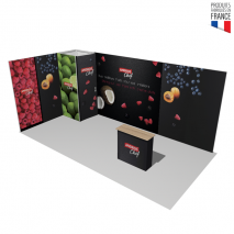 Pack 18 m2 cadre aluminium pré-monté classique