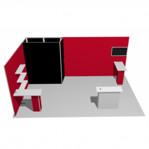 Stand 24 m2 cadre pré-monté configuration D