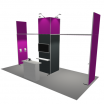 Stand 18 m2 cadre aluminium pré-monté avec arches