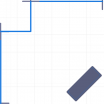 Plan du pack 9 m2 avec réserve haute stand modulable tubulaire