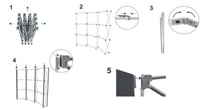 Montage du stand parapluie droit premium 4x3