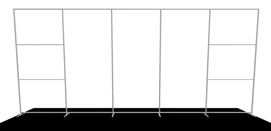 dimension du mur d'image tubulaire droit XXL