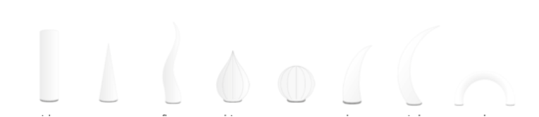 Different format du ballon gonflable sur l'eau
