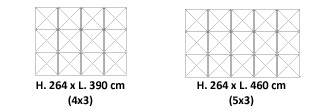 dimenssions du stand parapluie courbe XXL